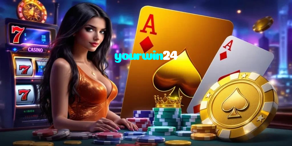 yourwin24 casino presented on mobile device in Pakistan with slots and live games